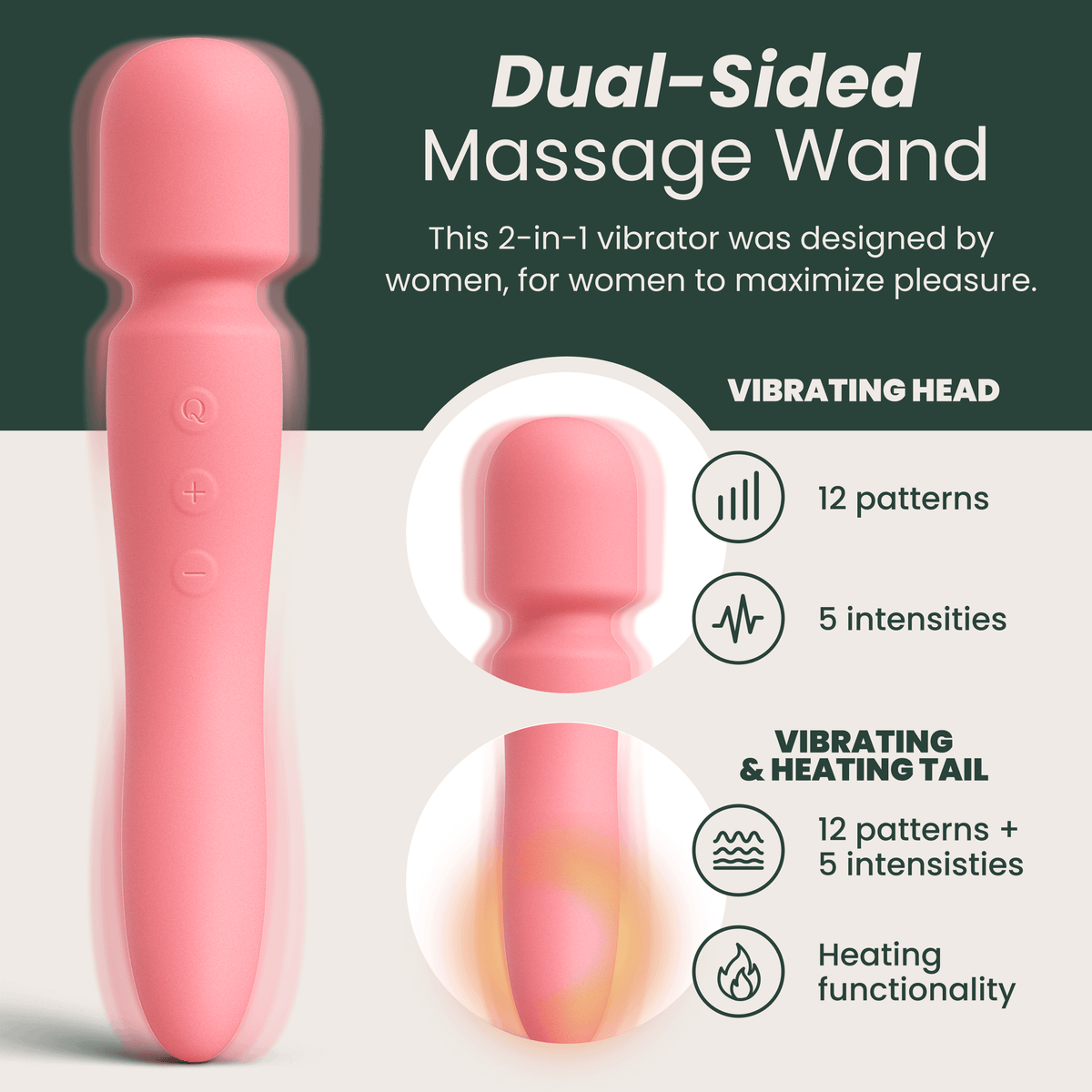 Groove Dual-Sided Wand Vibe Massager Personal G-Spot Vibrator for Women Quinn Wellness Groove Dual-Sided Wand Vibe Massager Personal G-Spot Vibrator for Women Quinn Wellness